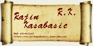 Rajin Kasabašić vizit kartica